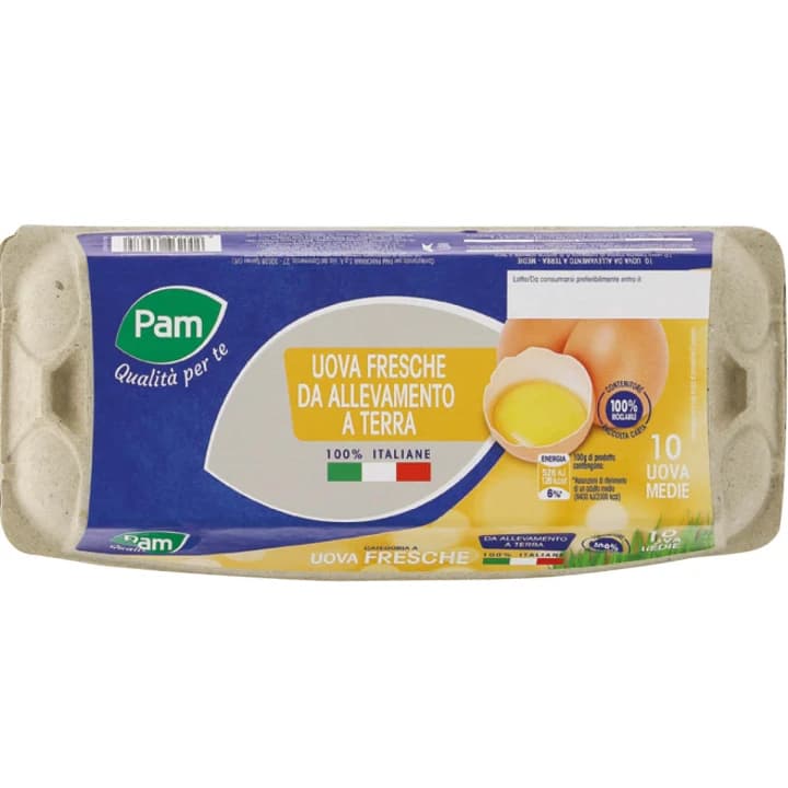 Uova medie fresche Pam, 10 pezzi – Panorama