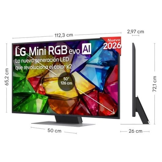 Smart TV 50" 50MRGB87B6B, 50" LG – MediaWorld