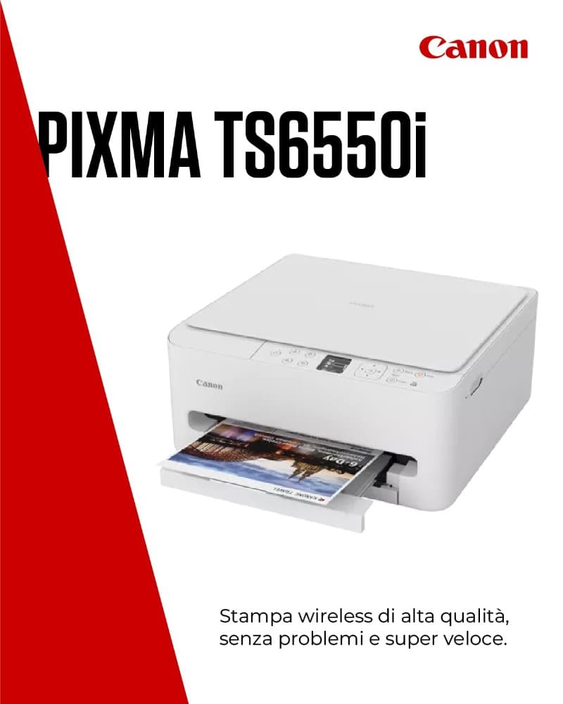 Canon Multifunzione 3 in 1 Pixma TS65501 – Comet