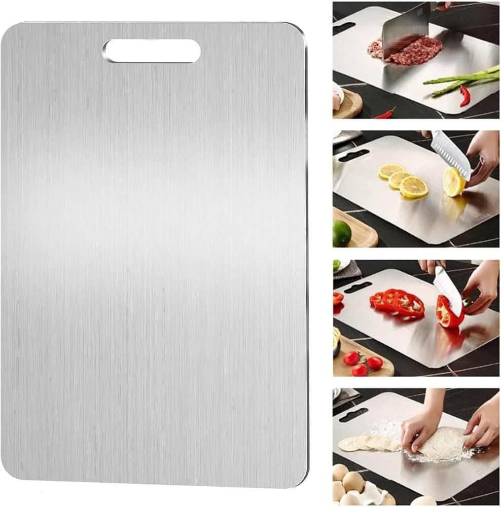 Tagliere in acciaio Cucinart, cm 23x34 – Bennet