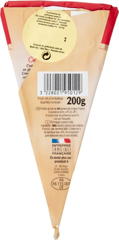 Formaggio "Le Brie" Président, 200 g Dukat – Panorama