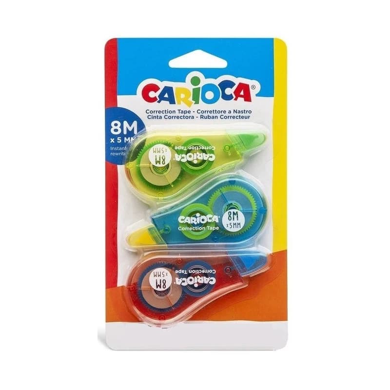 Correttore a nastro Carioca 3 pezzi in offerta da MD