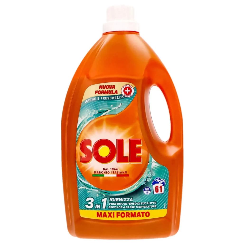 Detersivo liquido lavatrice Sole 3 in 1 61 lavaggi in offerta da Il Gigante