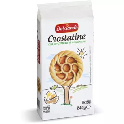 Crostatine albicocca / nocciole e cacao, 240 g Dolciando – Eurospin