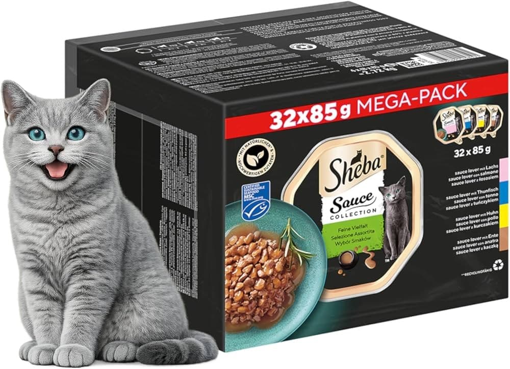 Sheba alimento umido per gatti gusti assortiti 85 g x 32 in offerta da Iper La grande i