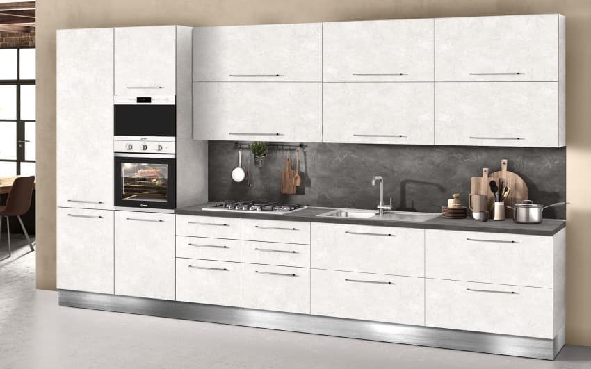Composizione cucina Stucco Bianco – Mondo Convenienza