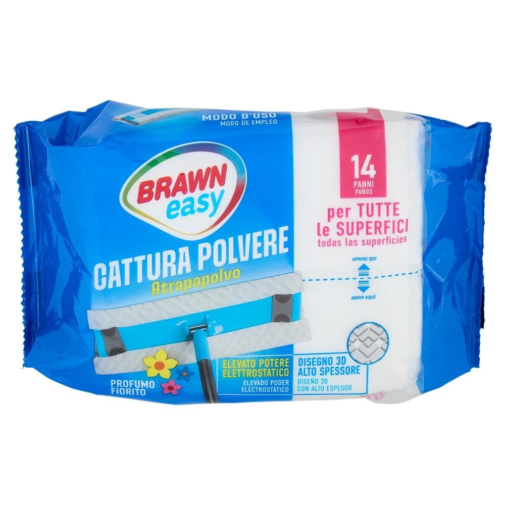 Cattura polvere per tutte le superfici profumo fiorito Brawn Easy, conf. da pz.14 – Bennet