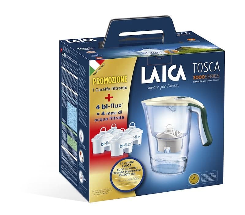 Laica Caraffa filtrante kit J9059A1 crema/verde, 2,3 lt – Comet