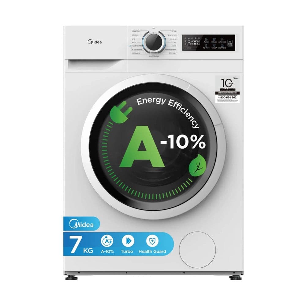 Lavatrice Slim MF110W70BA10, 7 KG Midea – Euronics