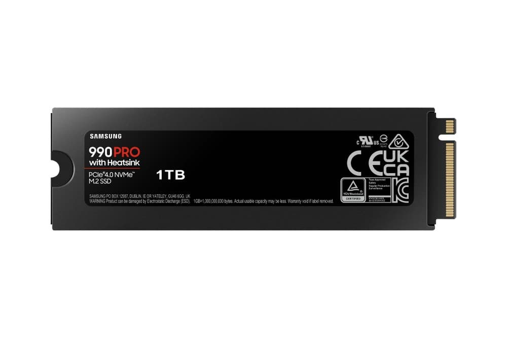 Samsung SSD Interno NVMe 990 Pro con dissipatore MZ-V9P1T0GW, 1 TB – Comet