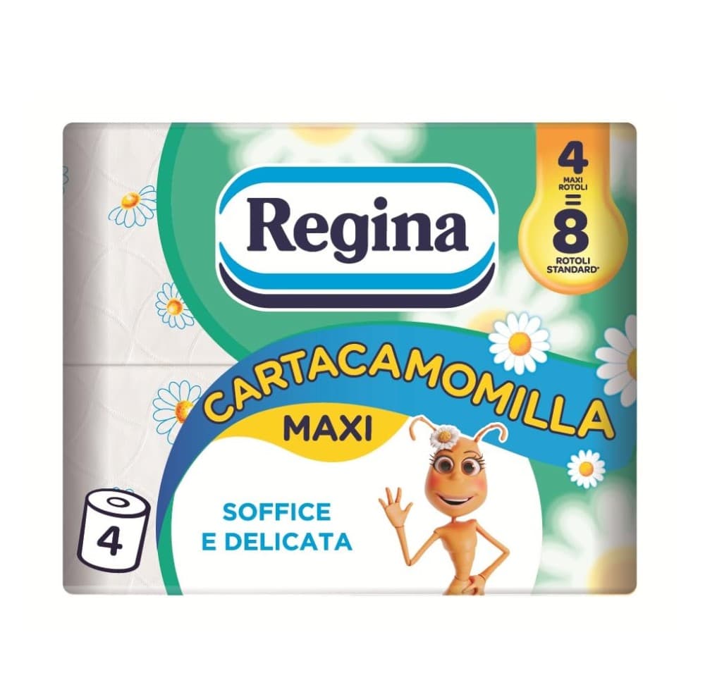 Regina carta igienica Cartacamomilla o rotoloni, 4 rotoli – Carrefour