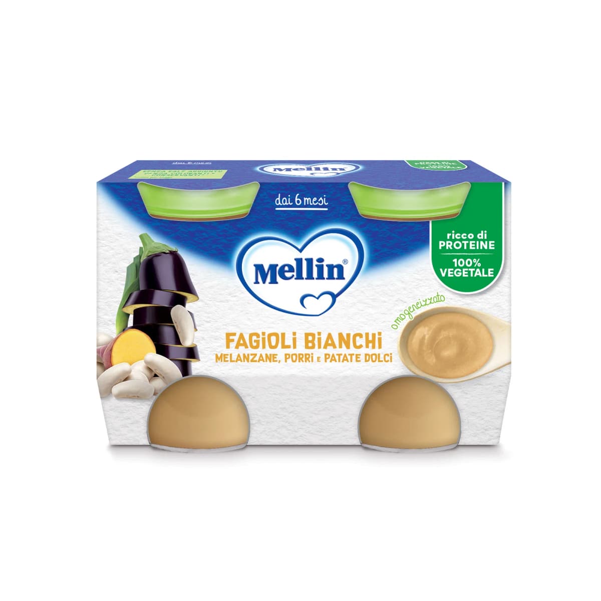 Omogeneizzato di legumi Mellin, 260 g – Bennet