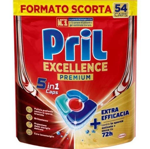 Pril Excellence 5in1 Caps 54 caps in offerta da Acqua & Sapone