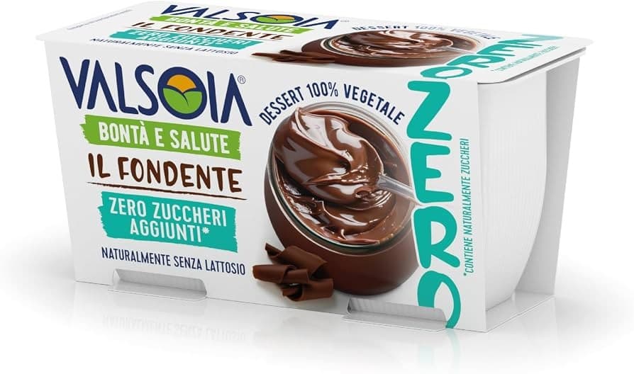 Dessert 100% vegetale La Crème o Il Fondente Valsoia Bontà e Salute, 230 g – Bennet
