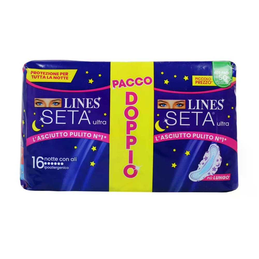 Lines Seta Ultra assorbenti, Conf. 14+2 pz – Carrefour