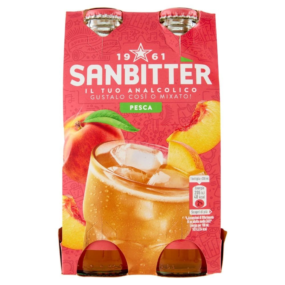 Sanbittèr aperitivo analcolico 4x20 cl in offerta da Esselunga