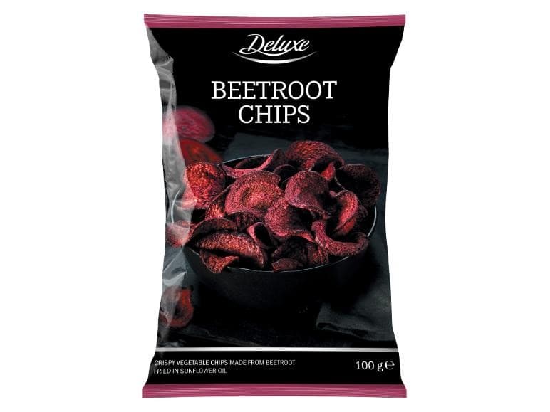 Deluxe Chips di barbabietola rossa, 100 g – Lidl