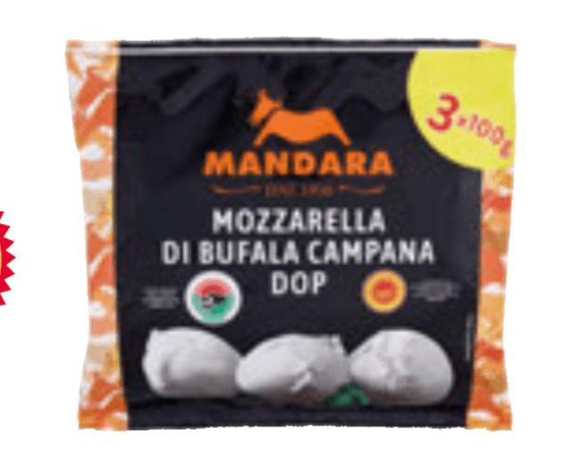 Mandara mozzarella di bufala Campana DOP 3x100 g in offerta da Esselunga