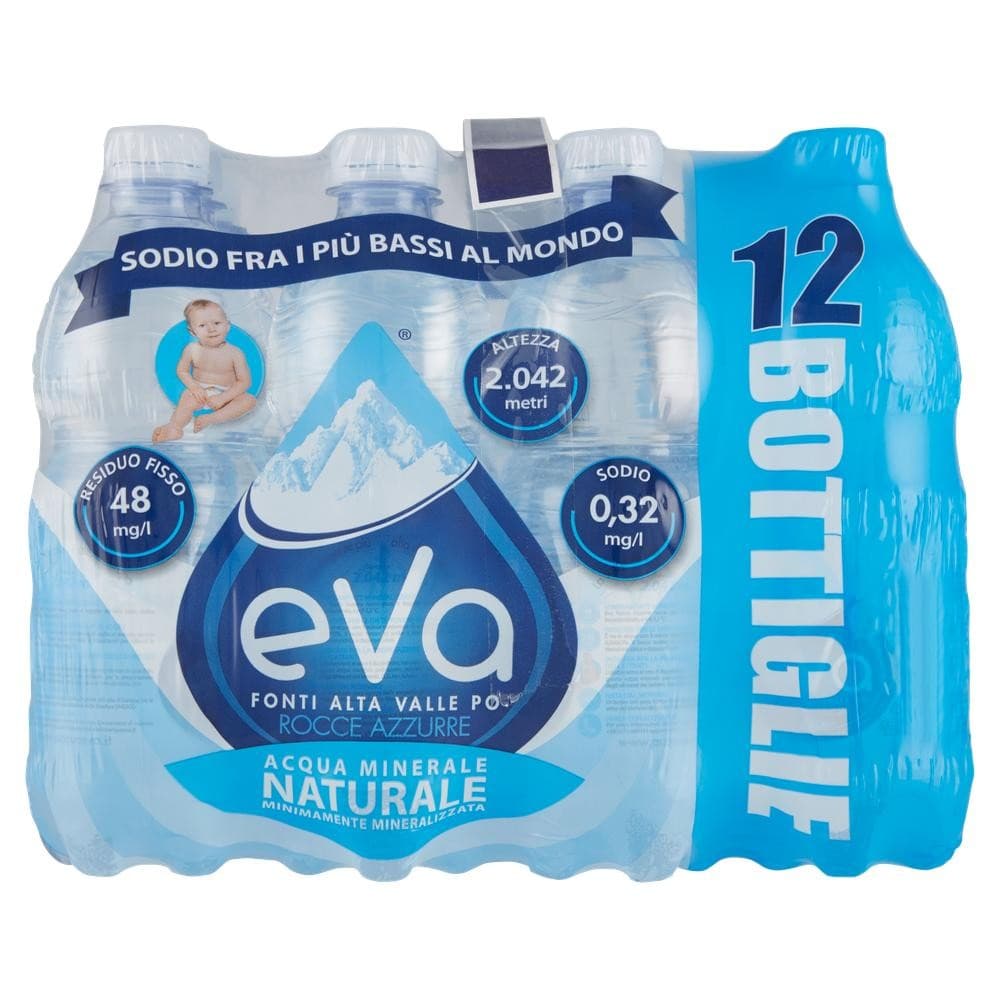 Acqua Minerale Naturale Eva, 12 x 500 ml – Bennet