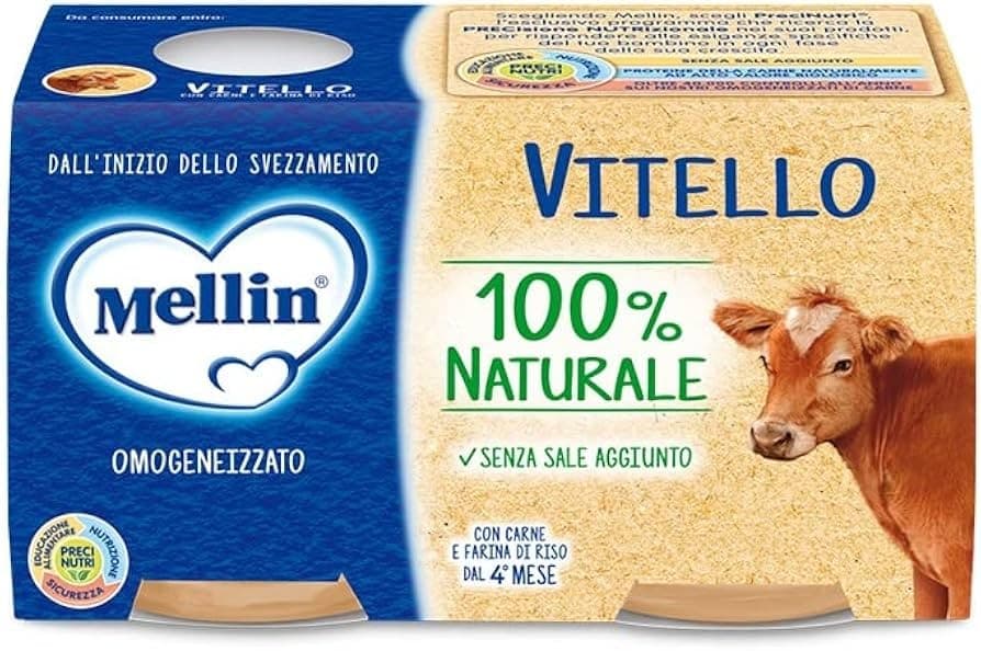 Mellin omogeneizzati alla carne, 160 g – Bennet