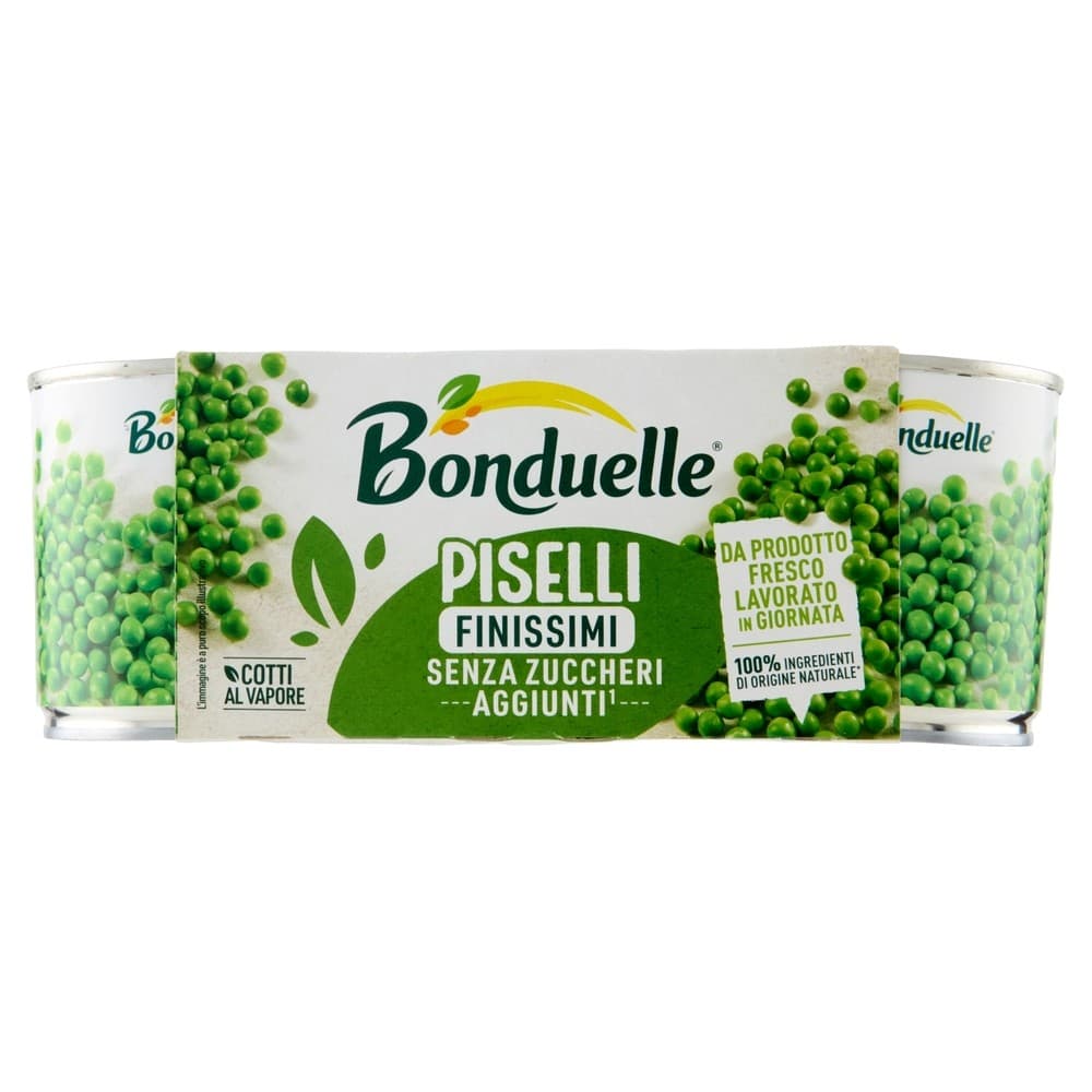 Piselli finissimi Bonduelle, conf. da 3 pz - 3 x 140 g = 420 g – Penny