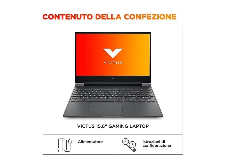Notebook HP Gaming Victus 15-FA2002NLX in offerta da MediaWorld