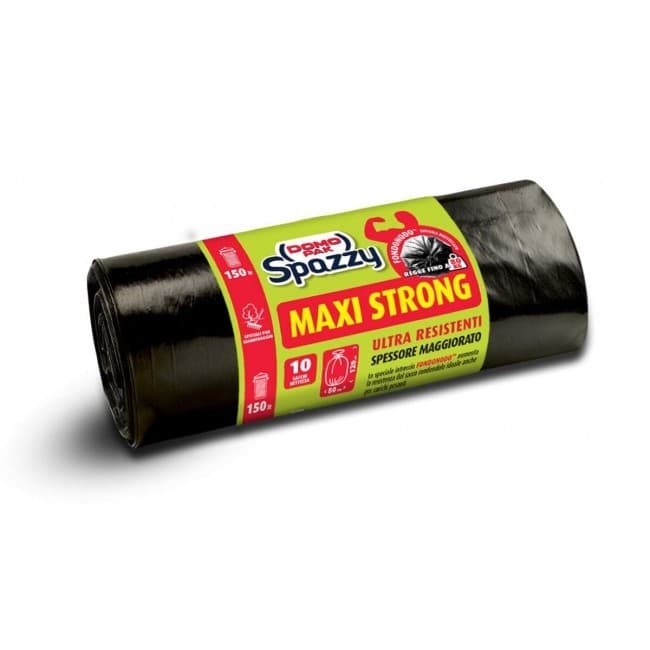 Sacchi Condominiali Maxi Strong Spazzy, Conf. 10 pz (80x120 cm, 50 L) – Carrefour