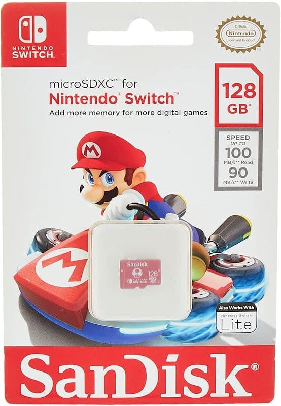 Sandisk Scheda Micro SD con licenza d'uso Nintendo® per Nintendo Switch™, 128 GB – Comet