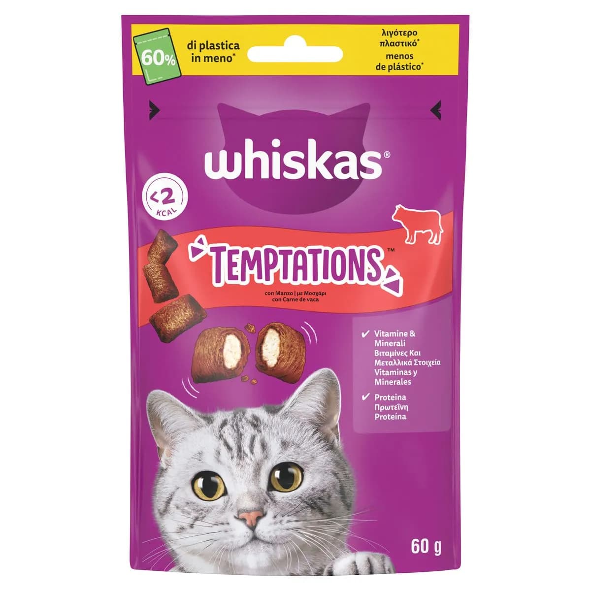 Whiskas Temptation 60 g in offerta da Carrefour