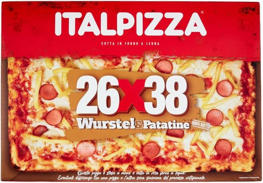 Italpizza pizza wurstel/patatine o salamino/provolone, 570 g – Carrefour