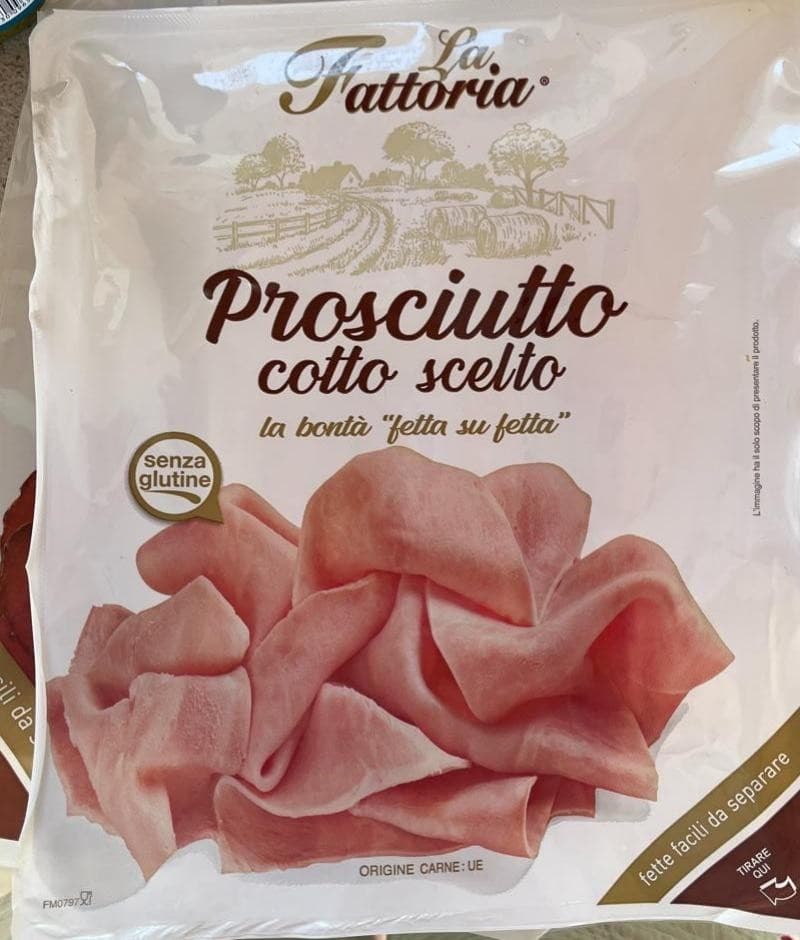 Prosciutto cotto a fette scelto La Fattoria, 200 g – MD