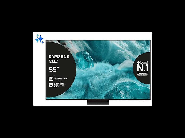 Samsung Smart TV 4K QLED QE55Q7FSA 55" in offerta da Iper La grande i