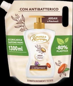 Spuma di Sciampagna sapone liquido ricarica o sapone solido