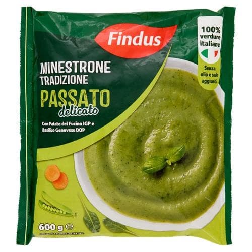 Minestrone tradizione passato delicato Findus, 600 g – Bennet