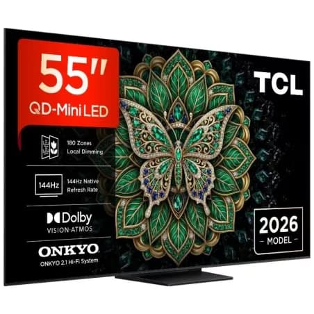 TCL Smart TV 4K QD-Mini LED 55C6KPRO, 55" – Unieuro