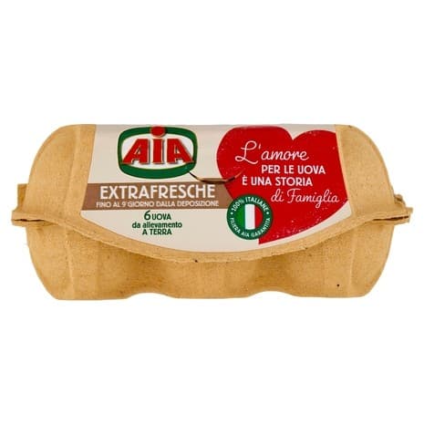 Uova fresche medie da allevamento a terra Aia, conf. da 6 – Bennet