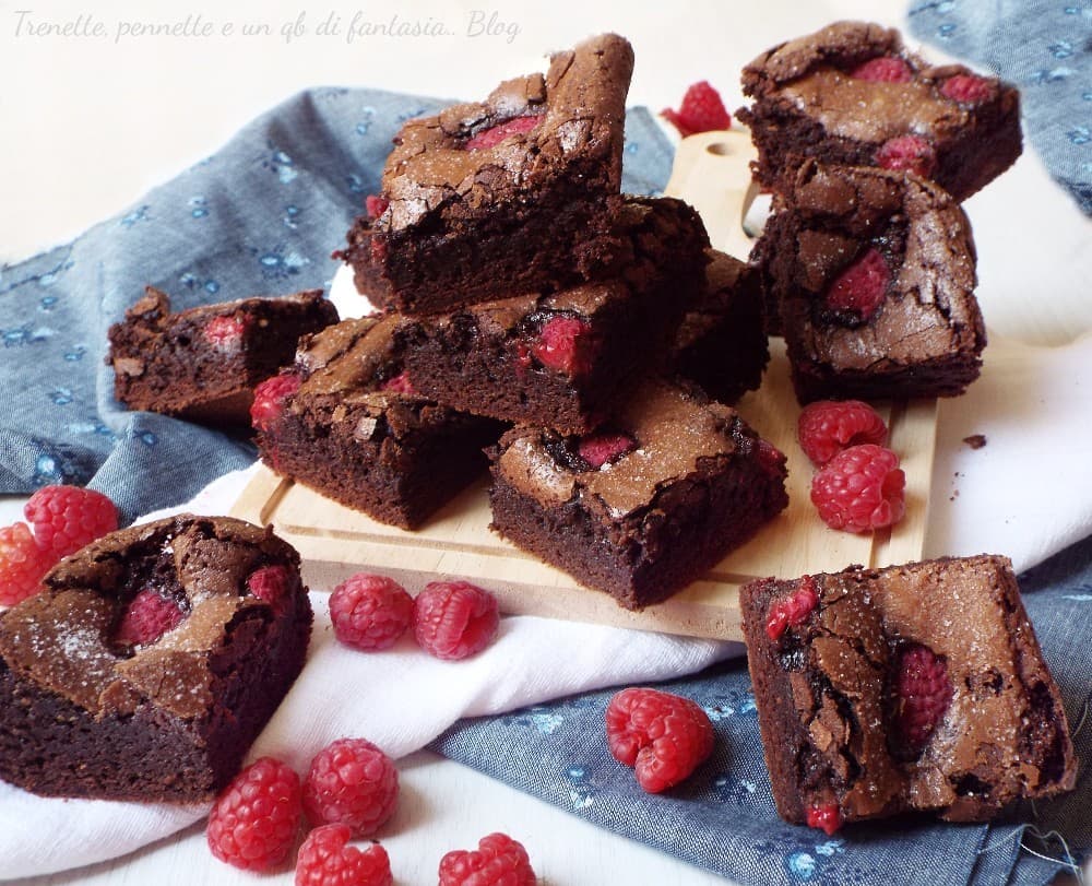 Brownies choco e lamponi o choco e noci – Il Gigante