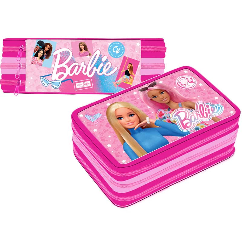 Astuccio 3 Zip Barbie – Carrefour