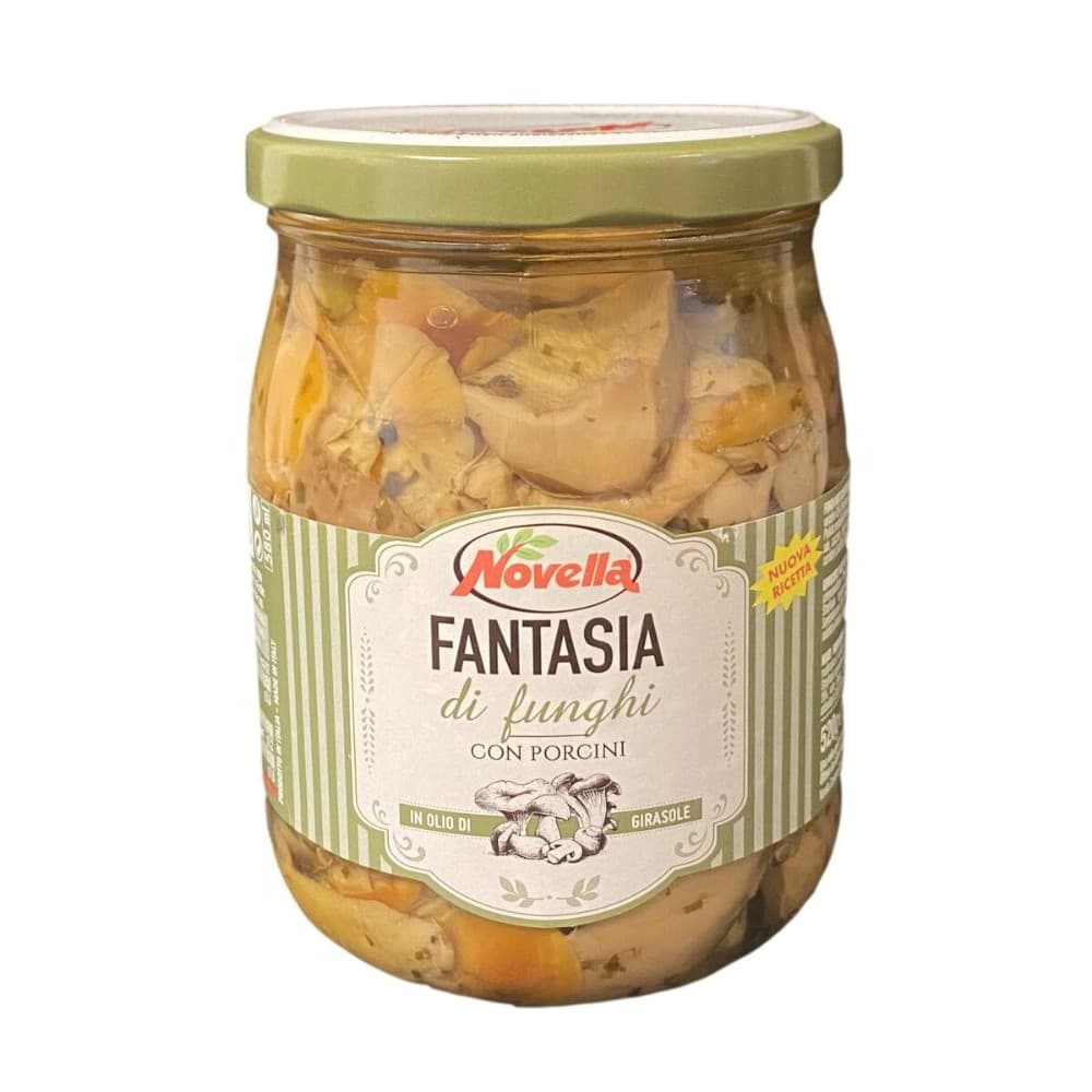 Carciofi conditi o Fantasia di funghi con porcini Novella, g 520/530 – Panorama