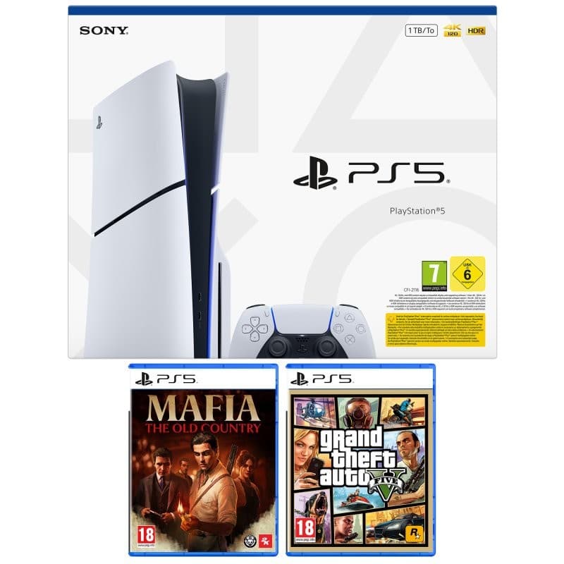 Console PS5 Disc + GTA V SONY in offerta da MediaWorld