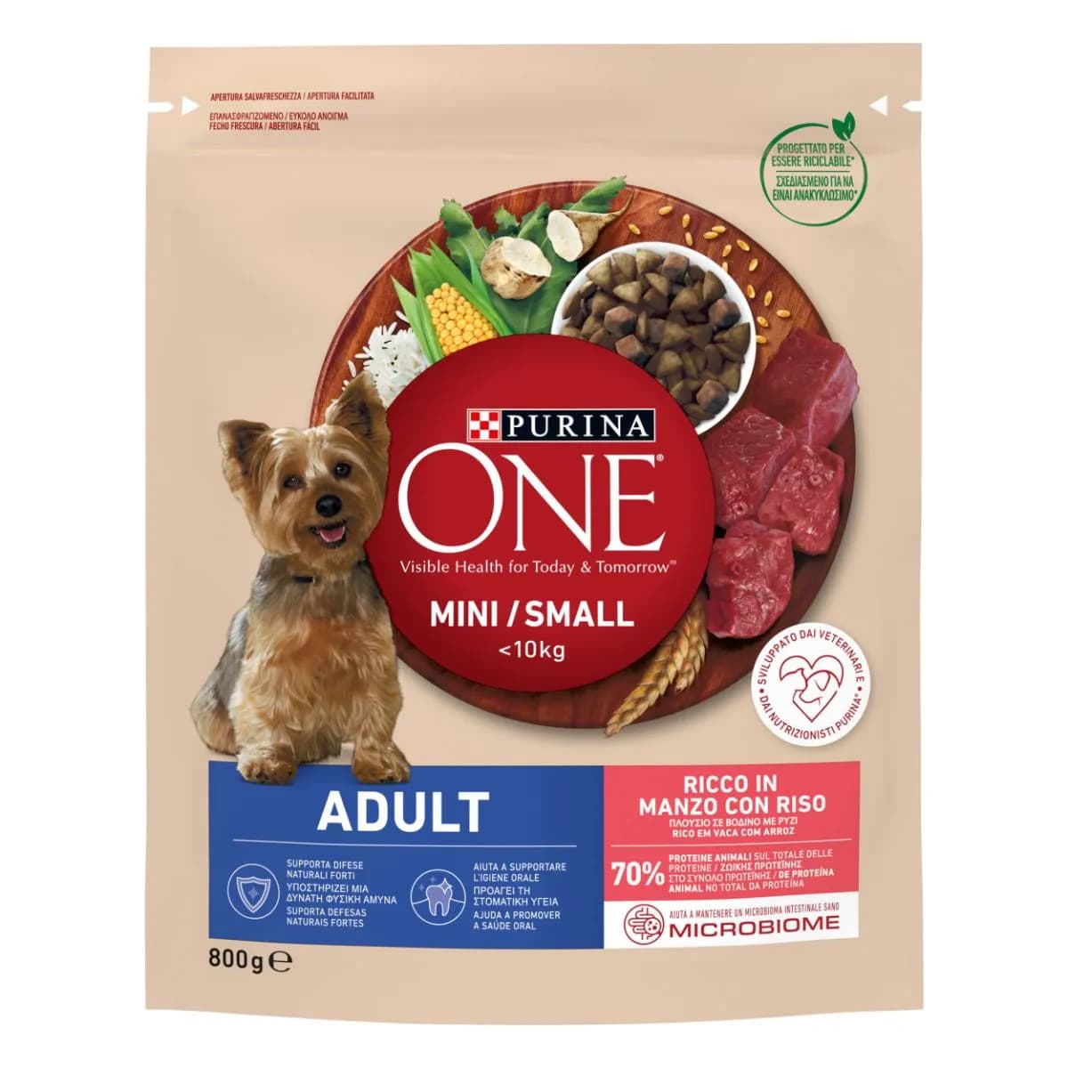 Crocchette per Cani Purina One My Dog 800 g in offerta da Carrefour