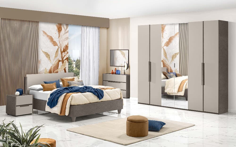 Camera Roma 6 ante con letto contenitore – Mondo Convenienza