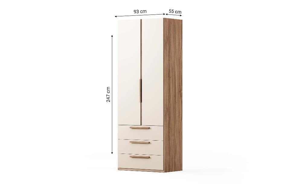 Armadio Roma 2 ante, 93x55x247h – Mondo Convenienza