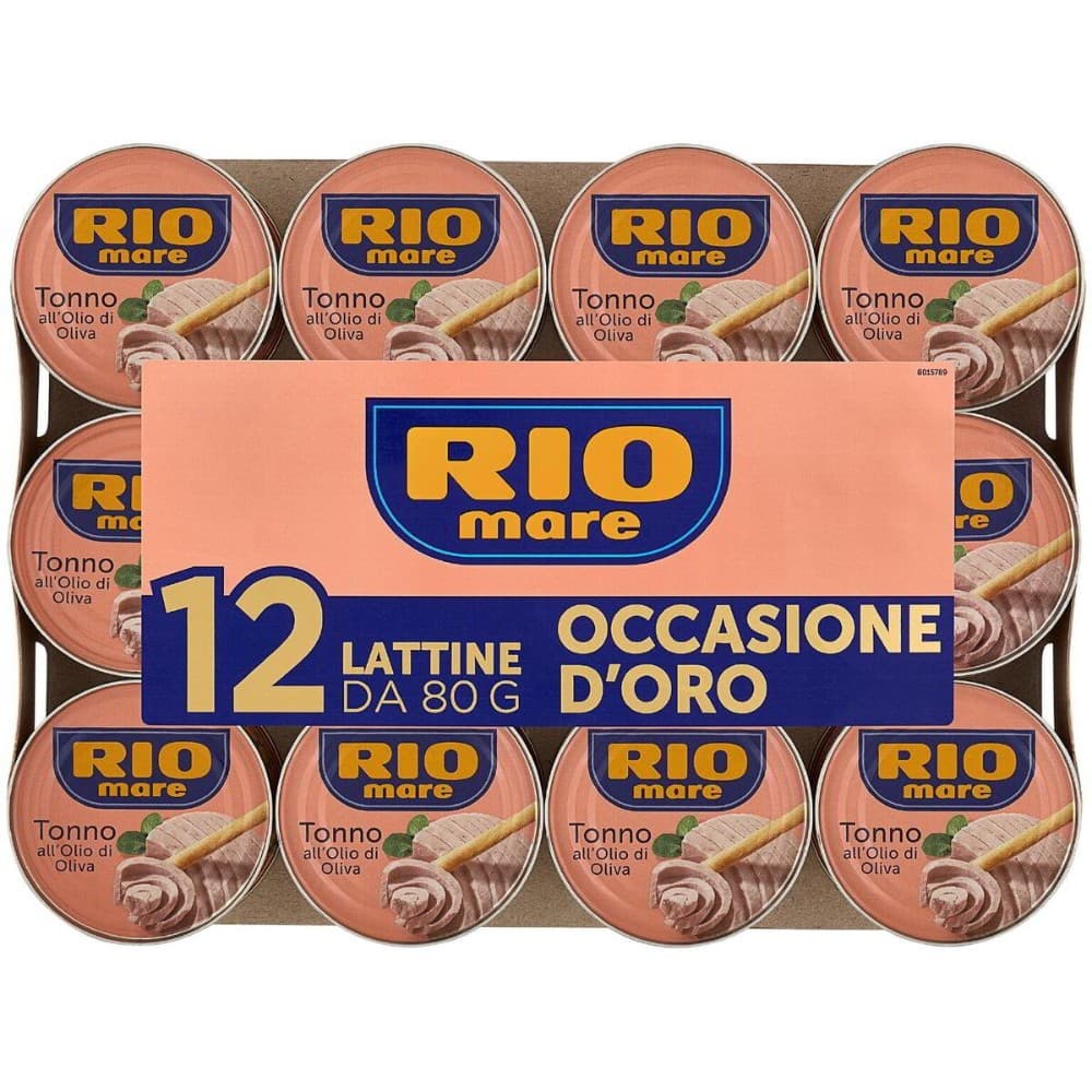 Tonno all'olio di oliva Rio Mare, conf 12 pezzi da 80 g cad 960 g – Carrefour