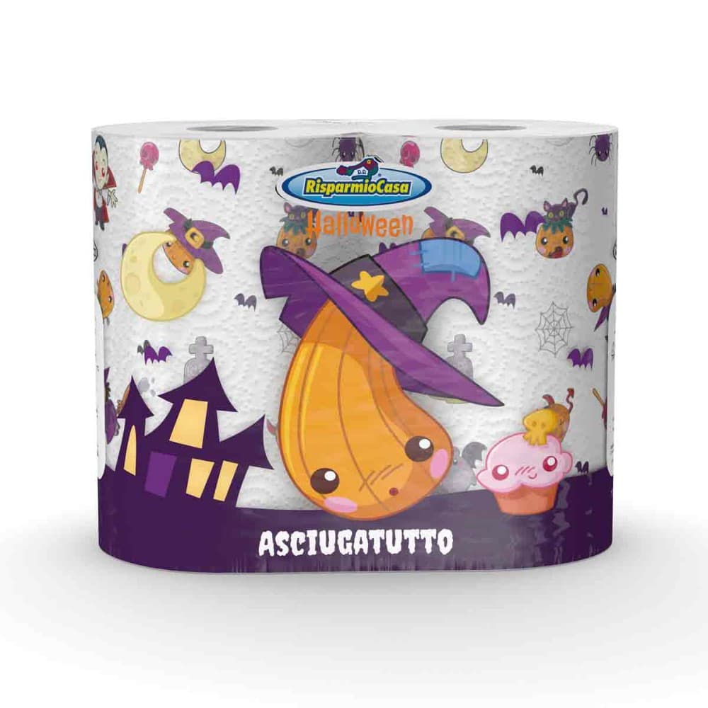 Risparmio Casa Halloween asciuga tutto e carta igienica, 2 rotoli + 4 rotoli – Risparmio Casa