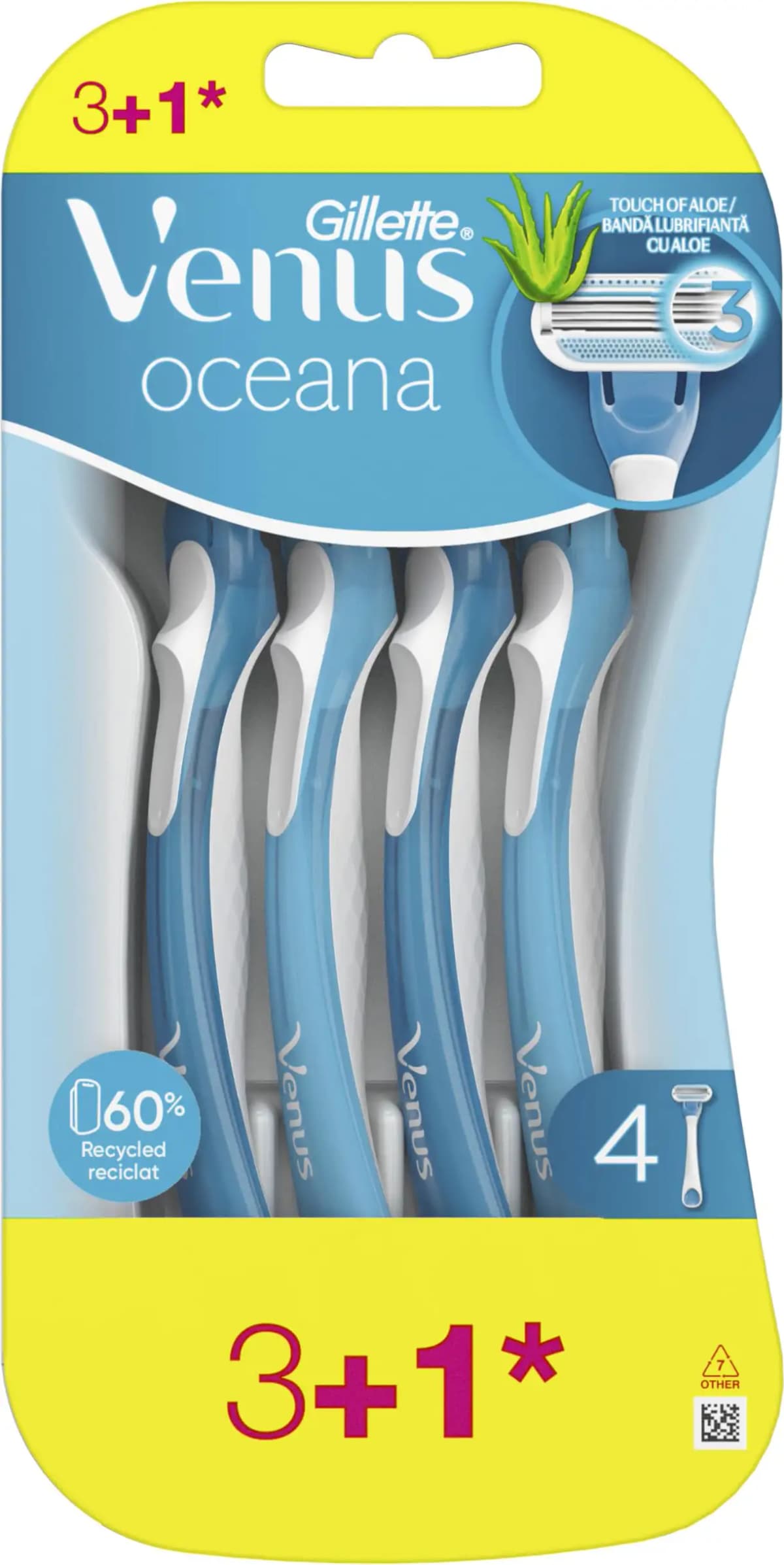Rasoi Usa e Getta Venus Oceana Sensitive Gillette, conf. 4 pezzi – Carrefour