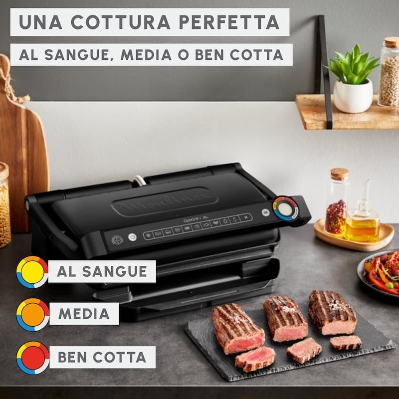 Moulinex bistecchiera intelligente Optigrill GI727810 – Comet
