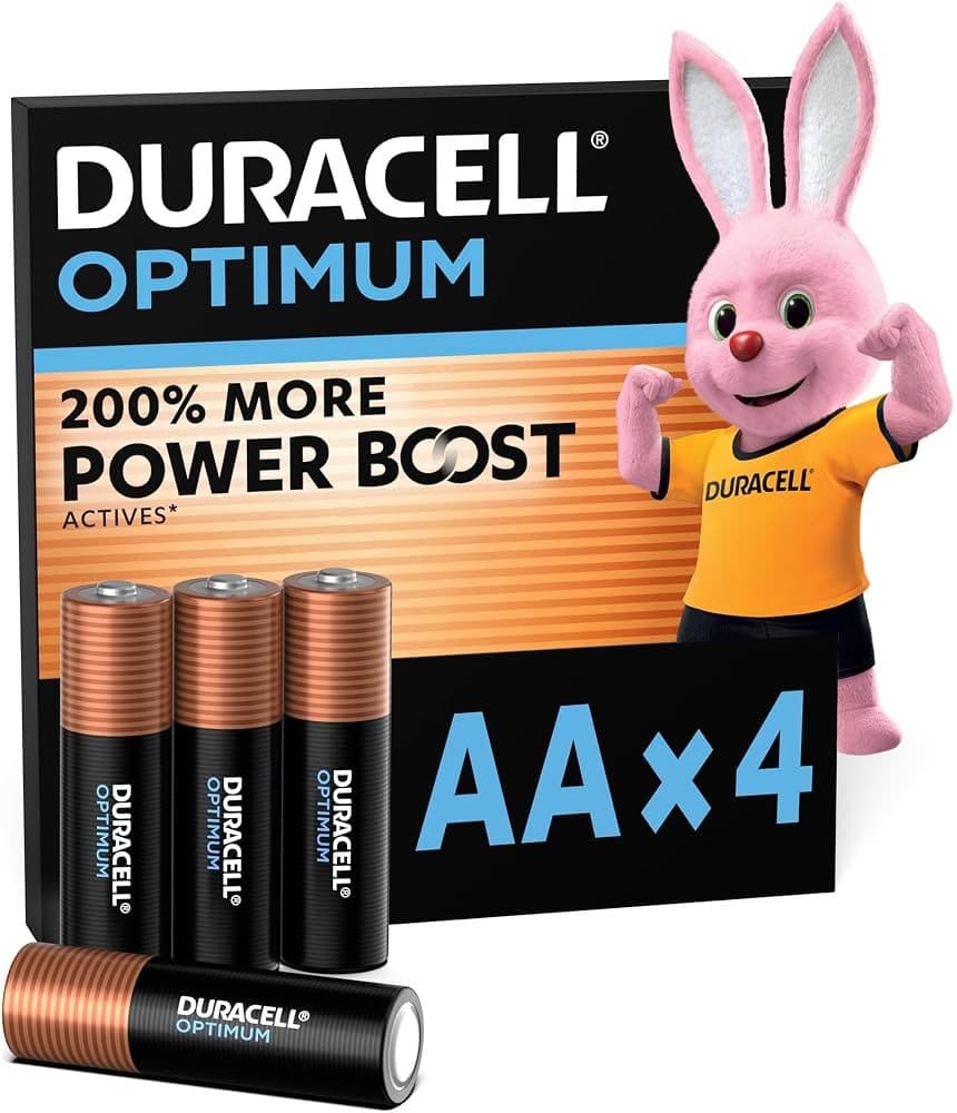 Duracell Optimum AA Batterie Stilo Alcaline, 4 pezzi – Carrefour