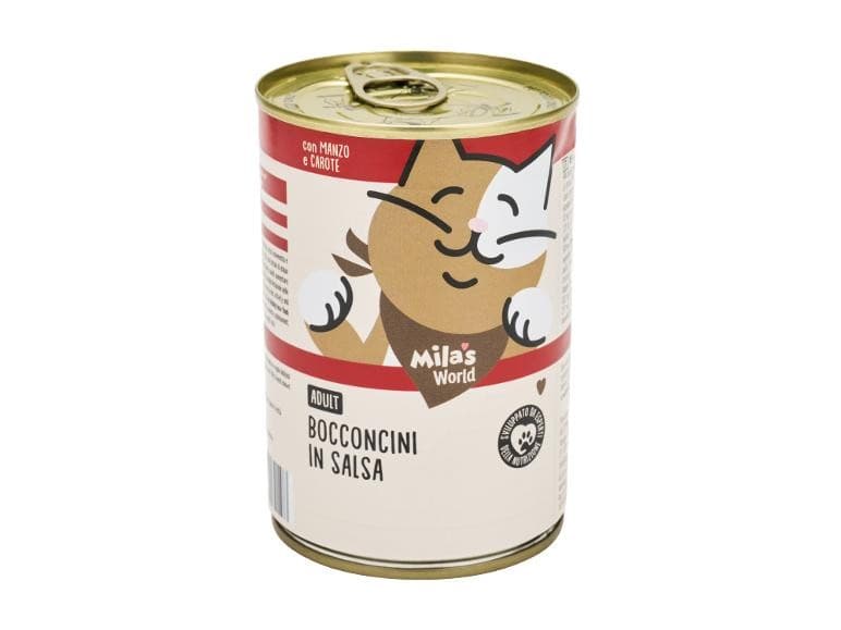 Max & Milas World bocconcini per gatto in salsa, 4x 415 g – Lidl