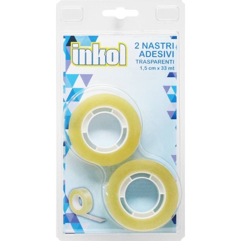 Nastri adesivi trasparenti Inkol 2 nastri in offerta da Il Gigante